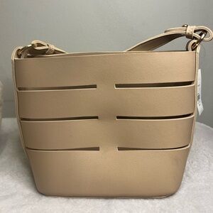 Francesca's Beige Shoulder Bag